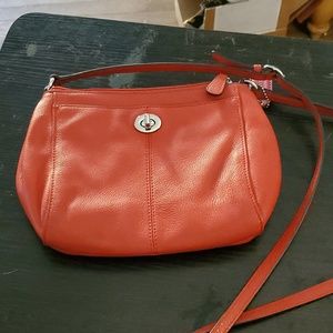 Coach brand red leather purse